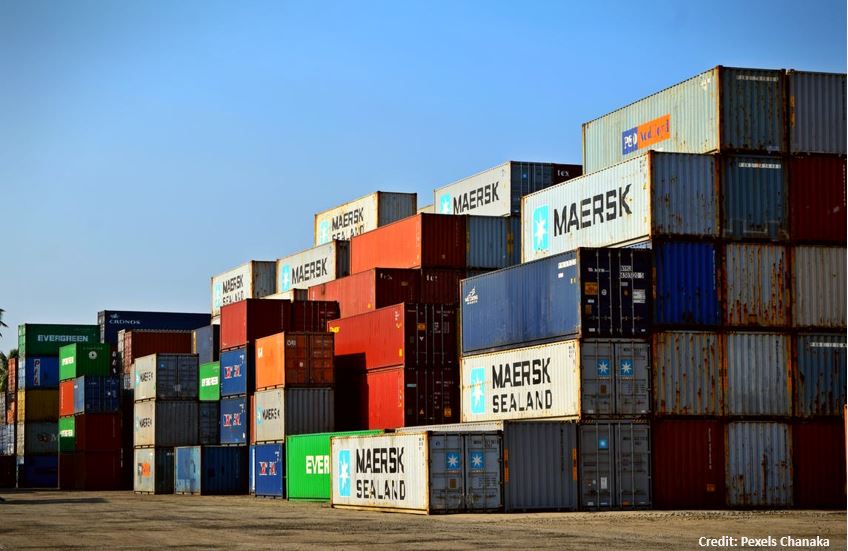 Shipping containers are stacking up at ports in Europe as dock workers strike.