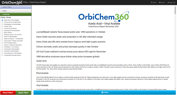 New quick access ChemFocus Report tool: Step-by-step user guide